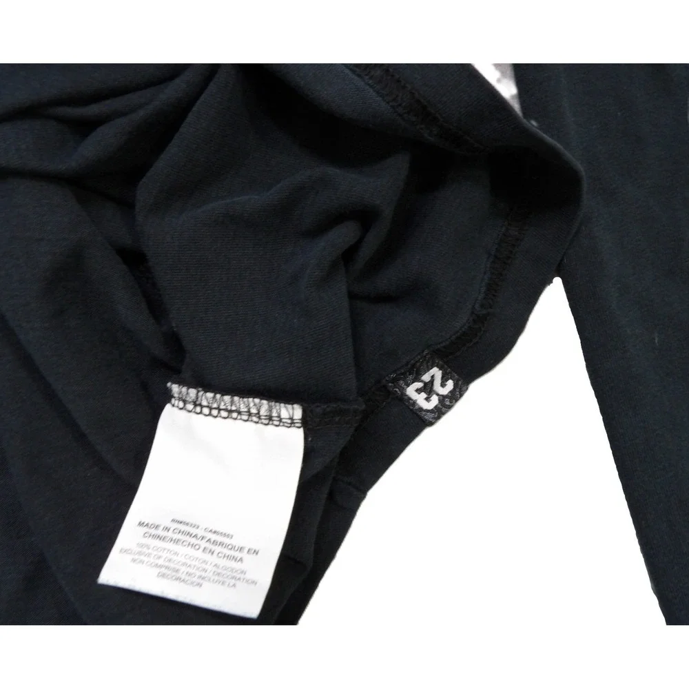 Jordan AJ 6 LS TeeBasketball Graphic Pullover Crew Cotton Men Large Black Shirt